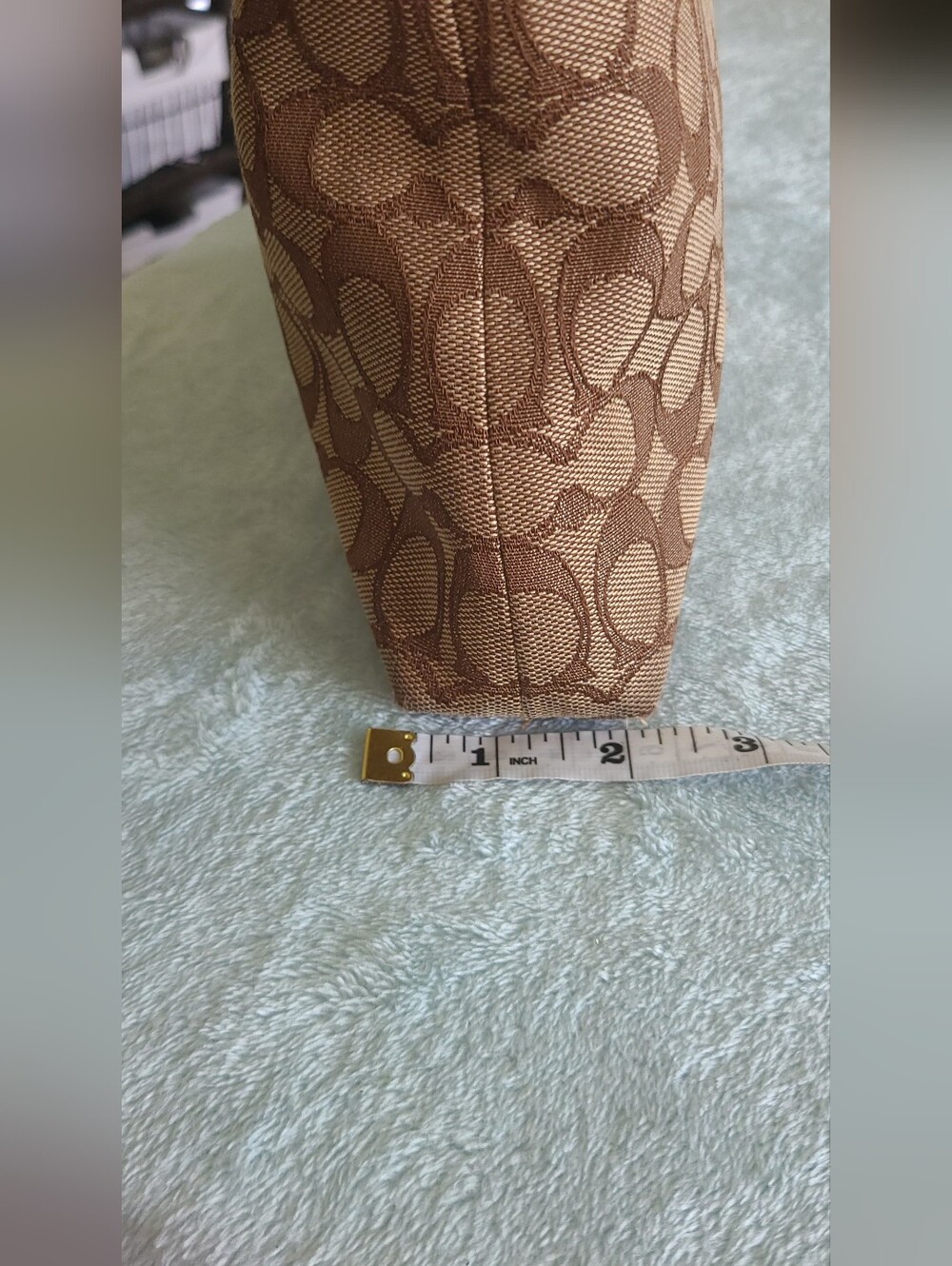 Coach Signature Brown Canvas Crossbody Bag - Picture 11 of 15